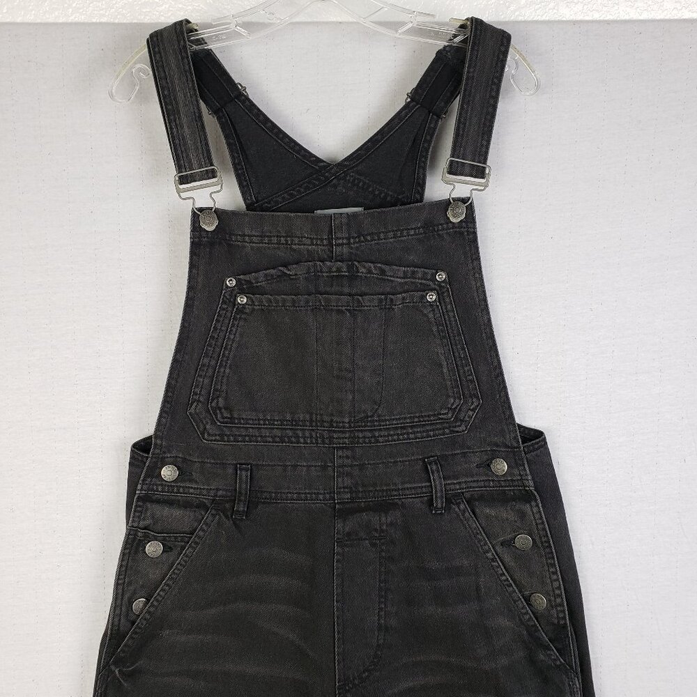 Free People Boyish Kenny Overalls Denim Jumpsuit in Midnight Cowboy Black size S - Picture 5 of 16